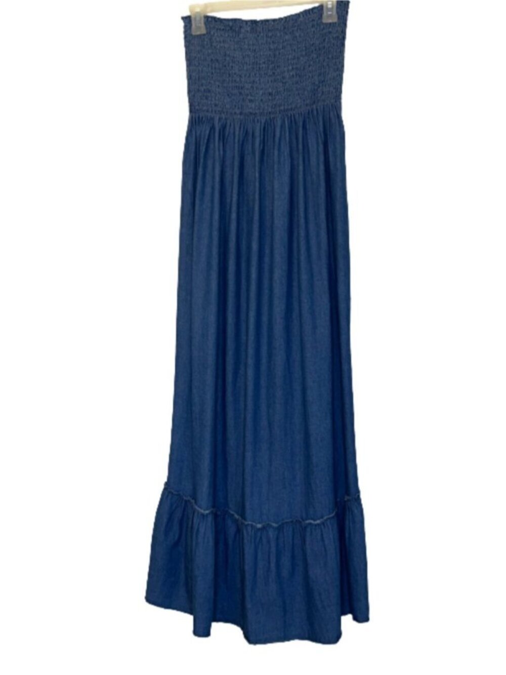 Women Chambray| Denim Maxi Dress Size 1X